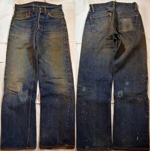 v17/LEVIS501XX革パッチ ヴィンテージ グッドサイズ 色落ち抜群 50