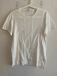 【送料無料】中古 PAUL SMITH ポール スミス デザイン Tシャツ ホワイト サイズL