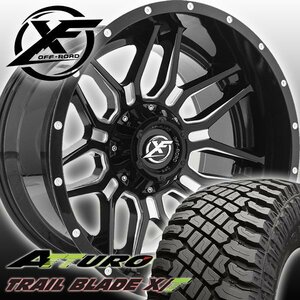 20x12J 新型 ハイラックス GUN125 XF OFFROAD XF222 20インチマッドタイヤホイール ATTURO TRAIL BLADE XT 265/50R20 275/55R20 285/55R20