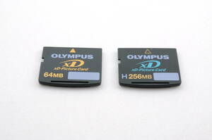PP034 フォーマット済 XDカード 2点まとめ H 256MB 64MB オリンパス Olympus XD Picture Card メモリーカード クリックポスト