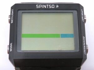 ■hawi1627-1 190 SPINTSO スピンツォ SPT100-GR デジタル QZ クォーツ 腕時計 レフリーウォッチ 電池切れ (備考)