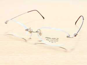 新品　AIRLIST エアリスト　日本製　HOYA ホヤ　メガネ　眼鏡　高級感　オシャレ　上品　ツーポイント　チタン　ピンク