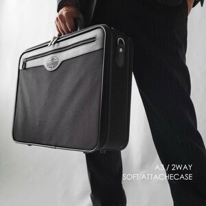 【鞄の宝物】限定特価 アタッシュケース ソフト A3 軽量 ビジネスバッグ フライトケース パイロットケース メンズ
