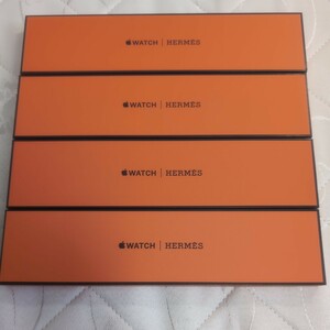 ★4個セット★　HERMES　エルメス　アップル ウォッチ　apple watch　空箱 オレンジ ボックス　空き箱　BOX　時計　箱 011324A4