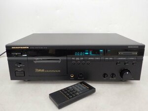 【録音/再生可】marantz カセットデッキ SD-62 リモコン付き マランツ ▽ 6E0EE-2