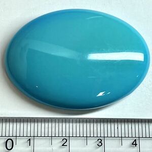 大判!!［天然トルコ石82.368ct］A 約42.5×30.3mm ルース 裸石 宝石 ジュエリー jewerly ターコイズ turquoise 