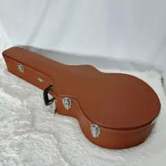 ノーブランド アコースティックギター用ハードケース 小ぶり ブラウン アコギ