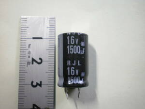 電解コンデンサー 1500μF　16V 　ELNA　5個セット　未使用品　【複数セット有】　【管107】