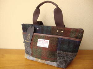 新品 Harris Tweed ハリスツイード CLOSSHI ミニ トート ハンド バッグ