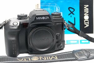 MINOLTA ミノルタ オートフォーカス高級一眼レフカメラ α-7ボディ +（取説付） 希少な作動品 （腐食無し）