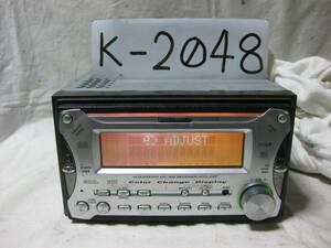 K-2048　Panasonic　パナソニック　CQ-VX4030D　MDLP　AUX　2Dサイズ　CD&MDデッキ　故障品