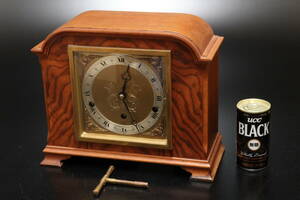 HA 英国製 ELLIOTT エリオット ゼンマイ式 置時計 ウエストミンスターチャイム ジャンク