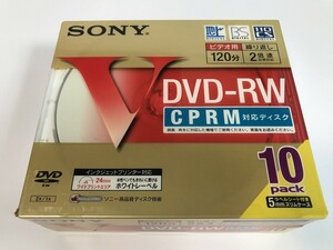 TH456 未開封 SONY 10DMW12HPS 録画用DVD-RW 120分 1-2倍速 CPRM対応 10枚 インクジェットプリンタ対応 -