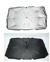Lサイズ 傘型 車用 サンシェード フロントガラス用 日よけ 遮熱 遮光 フロントシェード UVカット 暑さ対策 紫外線カット