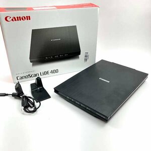 t)キヤノン Canon フラットベッドスキャナー CANOSCAN LIDE400 ブラック CSLIDE400 高速スキャン 家電 中古 ※簡易動作確認済み 箱/他有り