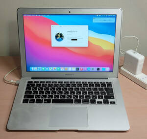 Apple MacBook Air 13-inch Mid 2013 A1466 EMC2632/Core i5 1.3GHz/8GB/256GB/13.3インチ/Mac OS Big Sur