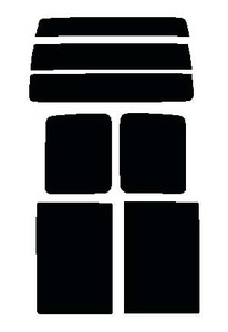 ラグジーブルー　６０％ リヤセット　アトレー S3##G 手動スライドドア　カット済みフィルム