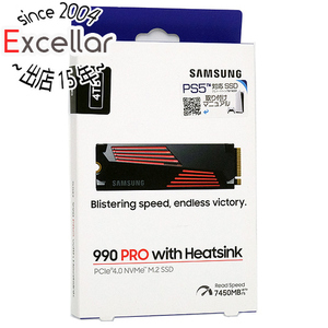 SAMSUNG製 SSD 990 PRO with Heatsink MZ-V9P4T0G-IT 4TB [管理:1000027603]