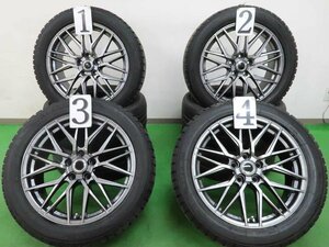 4本 社外 18インチ 7.5J +38 5H 114.3 スタッドレス TOYO ウィンタートランパス TX 2021年 2022年 225/50R18 エスティマ カローラクロス UX