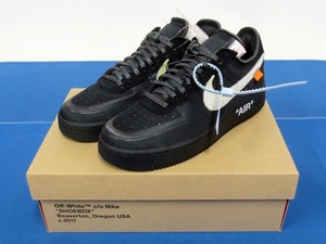 未使用★OFF-WHITE × NIKE THE 10 : NIKE AIR FORCE 1 LOW 27.5cm BLACK AO4606-001 [オフホワイト×ナイキ エアフォース1/AF1] (5451)