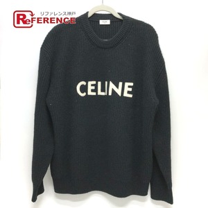 CELINE セリーヌ 2A19R205O エディ期 ロゴ パーカー ブラック メンズ【中古】