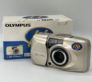 K155■ OLYMPUS オリンパス μ-II 170 VF 38-170mm 4.47倍ズーム 高級 コンパクト フィルム カメラ 箱 リモコン付 レトロ ■