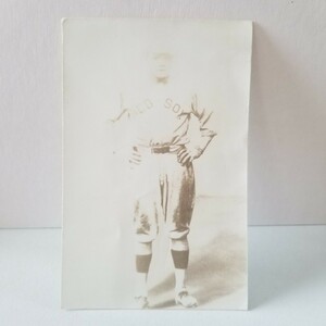 1919年？ レッドソックス ベーブ・ルース オリジナル写真 (検)ヤンキース 日米野球 大谷翔平 野球ブロマイド 鶏卵写真 サインなし メンコ