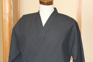 新品 特選 高級刺子織男性用作務衣 Lサイズ　送料無料 NO.2