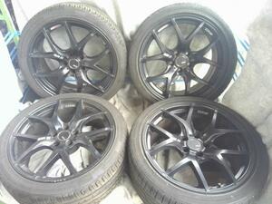 中古 SSR GTV03 19インチ 8.5J +25 9.5J+35 PCD114.3 5穴 ハブ径73mm タイヤホイール4本セット