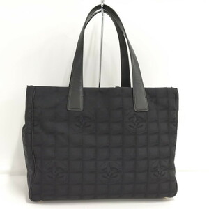 【中古】CHANEL トートバッグ ニュートラベルライン ナイロン ブラック