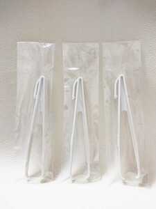 新品⑤ 3本 プラスチック ピンセット ホワイト 白 セット パック 美容 医療