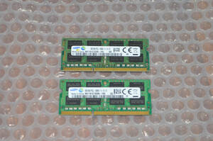 SAMSUNG 純正 低電圧対応 ノート用メモリ M471B1G73DB0-YK0 合計 16GB ( 8GB 2枚組 ) SODIMM DDR3L-1600 PC3L-12800S 8GB 2枚組 動作品