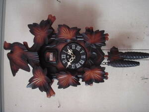 手塚鳩時計TEZUKA CLOOK、当時物、錘で動く、木製、可働品、検、梟、フクロウ、掛時計