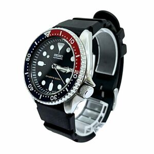 SEIKO セイコー 腕時計 自動巻き 7S26-0020 ダイバース 200M ペプシベゼル ステンレススチール ブラック 稼働品 【現状品】 22405K71
