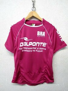 V1156：DaLPONTE ダウポンチ プラクティスシャツ 半袖シャツ/ピンク/M サッカーシャツ フットサル スポーツウェア：35