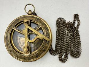 【吉】民間収集 古銅細工彫 磁石針 懐中時計 使用可能です 極珍 極美k332