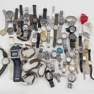 まとめ売り ファッション メーカー ブランド 腕時計 D&G DIESEL NIKE agnes b. MARSHAL FOSSIL GUESS TECHNOS Calvin Klein 色々 50本　