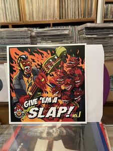 Various Give Em A Slap! Vol.1 LP 2014 Diablo Records Limited Edition Purple Vinyl サイコビリー ロカビリー
