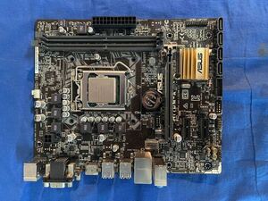 □1円スタート マザーボード＋CPU＋IOパネル セット　H110M-A LGA1151 CPU core i5-6500 ジャンク□