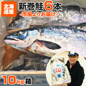 塩漬け 新巻鮭 北海道産 10kg6尾 塩鮭 塩引き鮭 鮭 秋鮭 しゃけ サケ さけ 産地直送 1本 水産仕入れ 年末年始 お正月 お歳暮