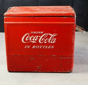 【アメリカ ヴィンテージ】Coca Cola クーラーボックス スチール 当時物 