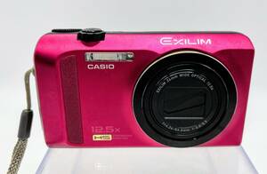 蘇や(FY1132)　デジタルカメラ　CASIO EXILIM EX-ZR200 ビビットピンク　本体 簡易動作確認済み　中古品　コンパクトサイズ