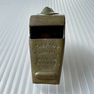 中古 真鍮 ホイッスル アクメ バズリクソンズ イギリス製 ビンテージ Made in England the Acme Thunderer BRASS WHISTLE Buzz Rickson