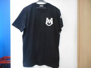 ◇MONCLER Logo T-Shirt モンクレール　Tシャツ　半袖　カットソー　ロゴ　ブラック　L　未使用