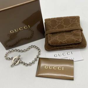 GUCCI グッチ ボールブレスレット シルバー 925 アクセサリー ファッション P1162