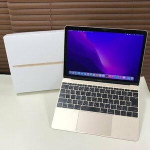 ☆ジャンク/中古品☆ MacBook 12インチ Early 2016モデル Core M5 1.2GHz 512GB ゴールド MLHF2J/A A1534