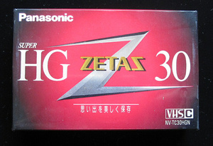 Panasonic_VHSCテープ_ZETAS_SUPER_HG_30分新品