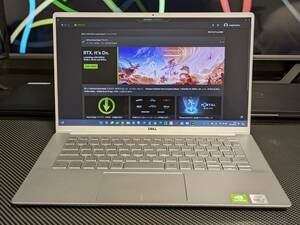 【状態良好☆NVIDIA GeForce☆軽量1.1㎏】DELL Inspiron 7490 プラチナ 第10世代 Core i7/メモリ16GB/NvmeSSD 512GB/Wifi-6/office2021