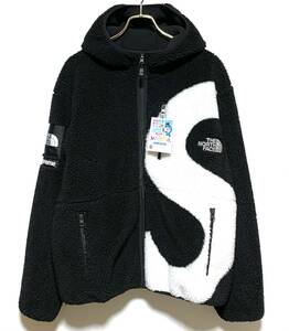 【クリーニング済】Supreme THE NORTH FACE S Logo Hooded Fleece Jacket（M）黒 シュプリーム ノースフェイス Sロゴ フリース フーディー