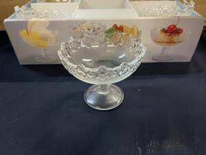 花束BOUQUET　H9-5　ガラス　デザートグラス　クリア　5個セット